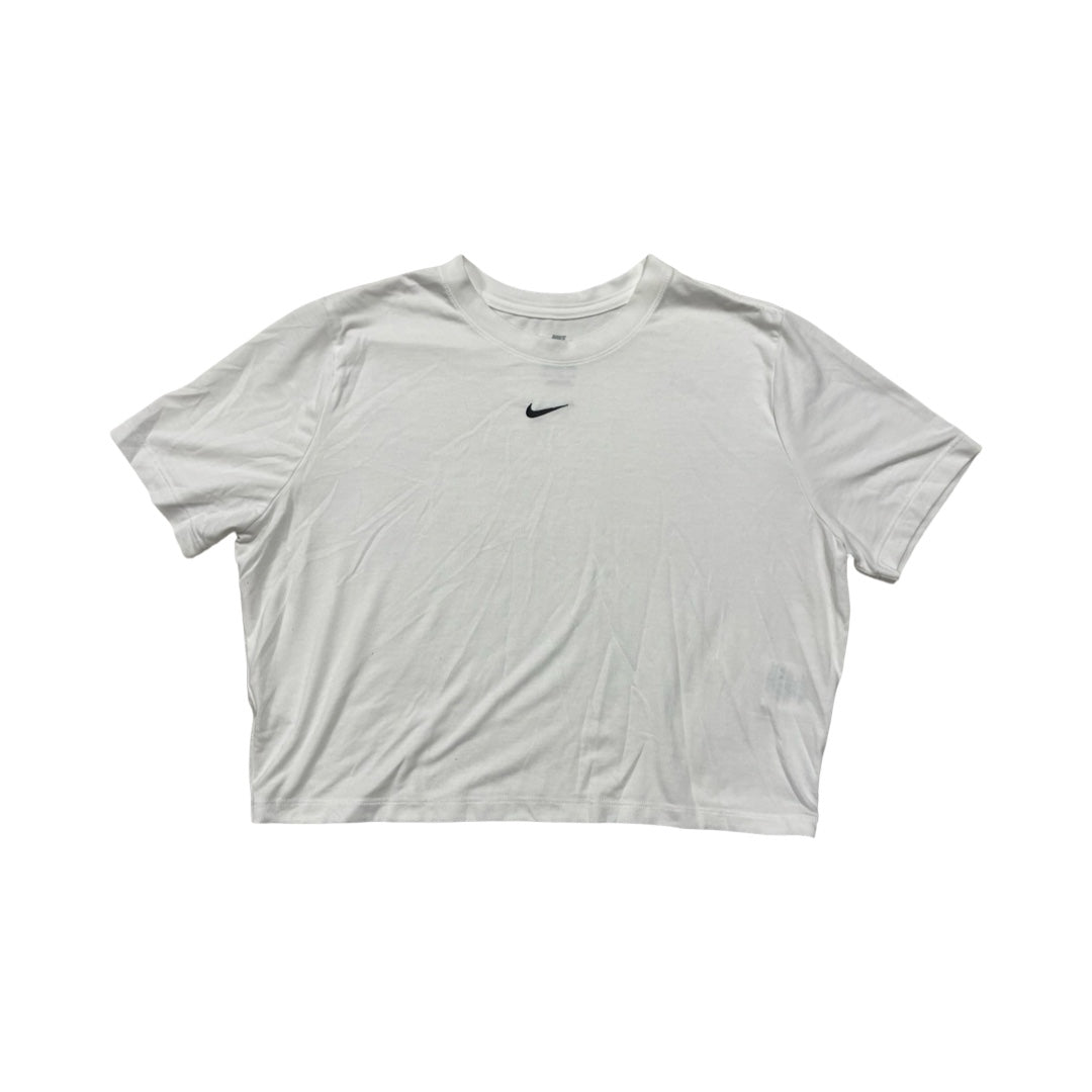 Athletic Top Ss By Nike In White, Size:Xl
