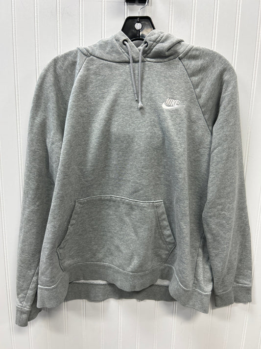 Sweatshirt Hoodie By Nike Apparel In Grey, Size:L
