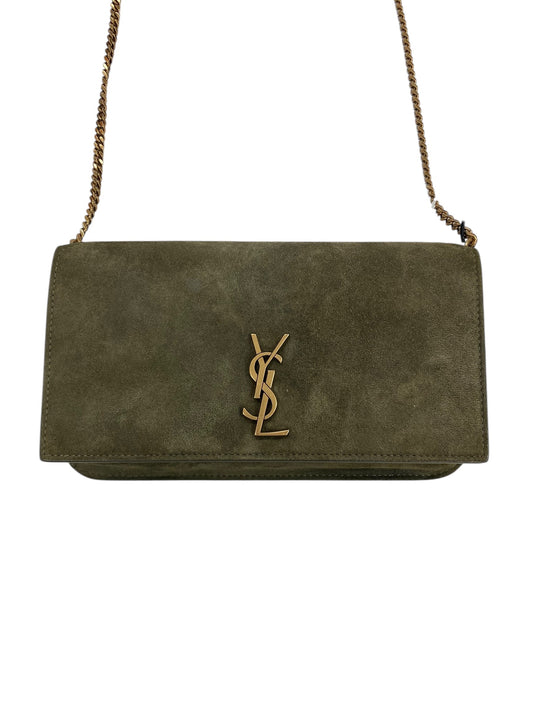 Handbag Luxury Designer By Yves Saint Laurent In Green, Size:Small
