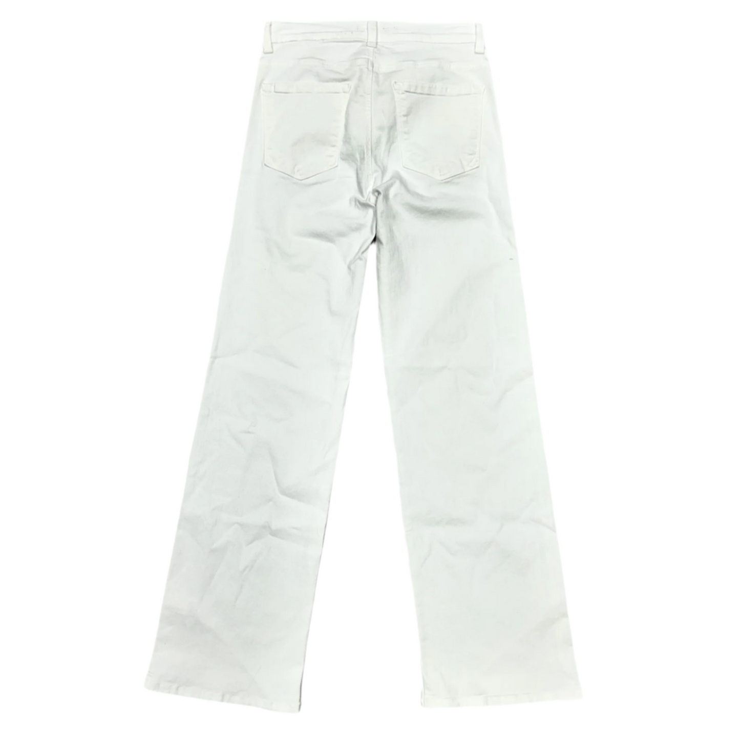 Jeans Flared By Karen Kane In White Denim, Size: 10