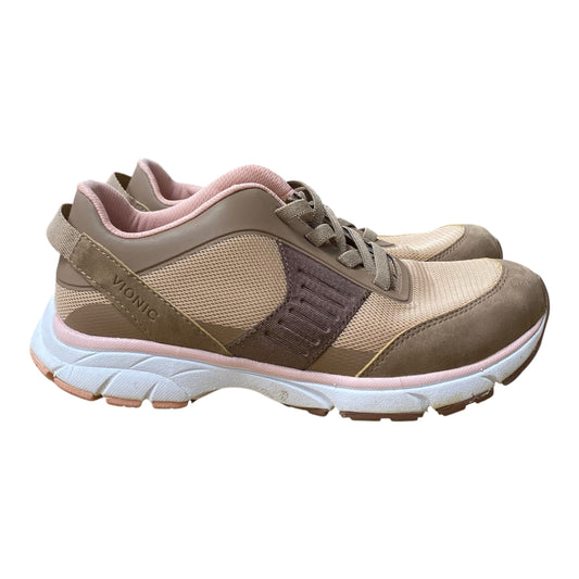 Shoes Athletic By Vionic In Cream & Pink, Size:8