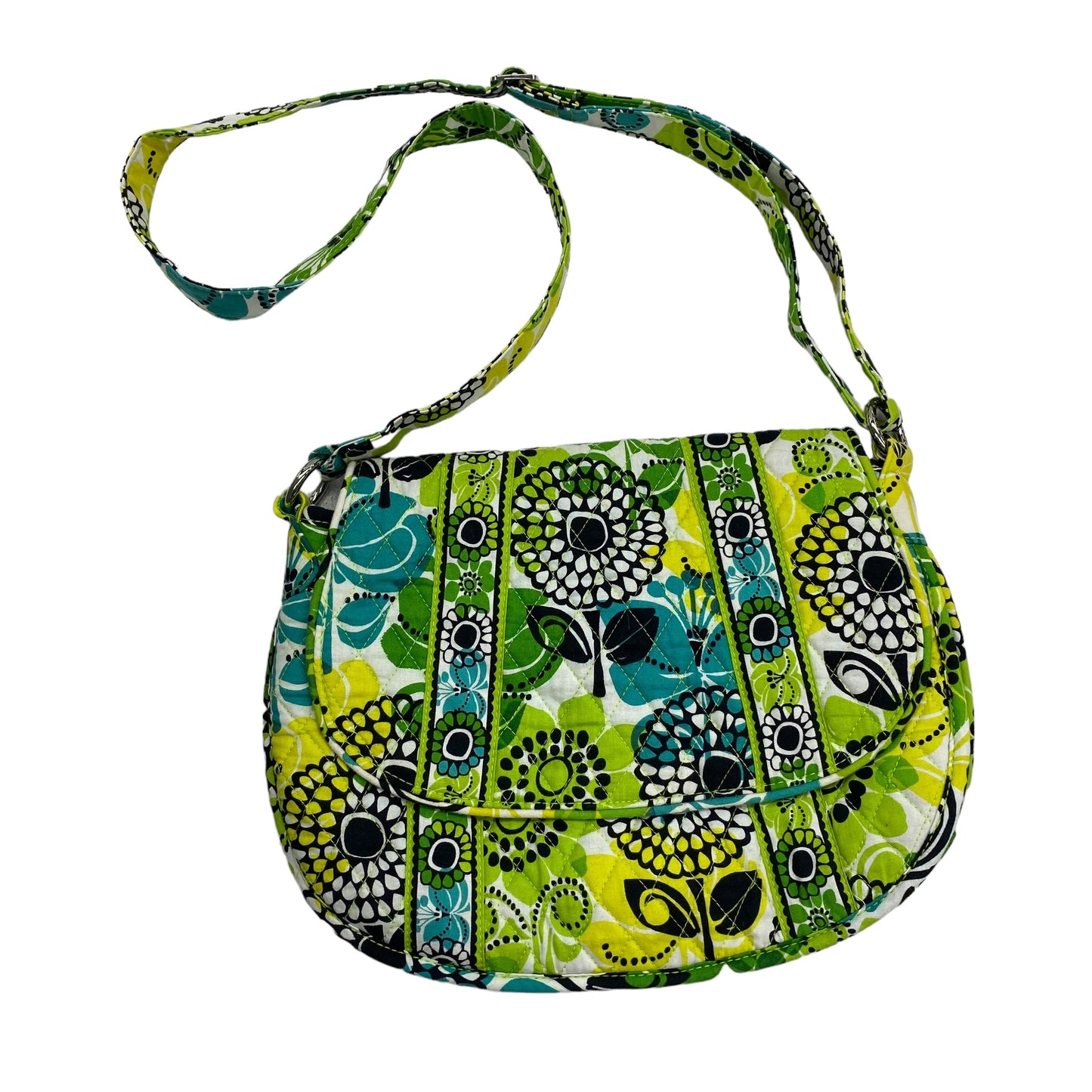 BLUE & GREEN CROSSBODY by VERA BRADLEY Size:MEDIUM