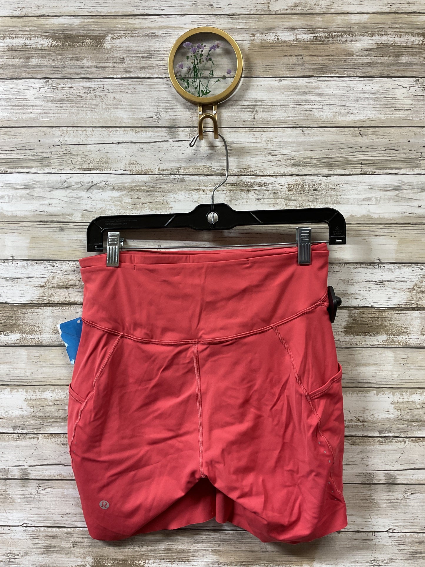 Athletic Shorts By Lululemon In Red, Size:8