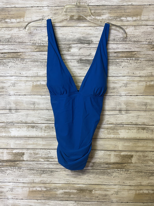 Swimsuit Top By Clothes Mentor In Blue, Size:L as-is