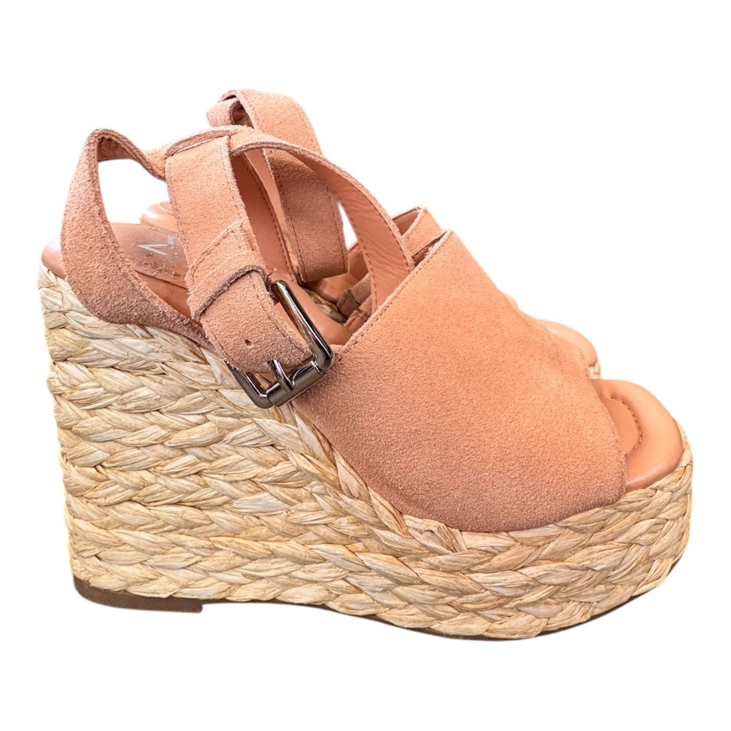 Sandals Heels Wedge By Marc Fisher In Pink, Size:6