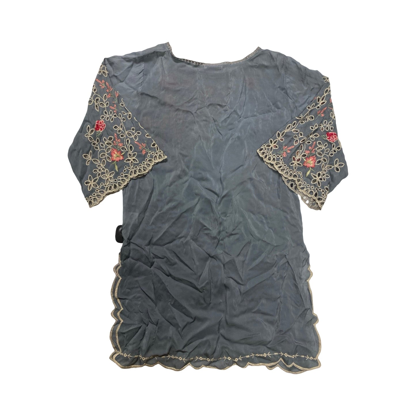 Tunic Designer By Johnny Was In Grey, Size:S