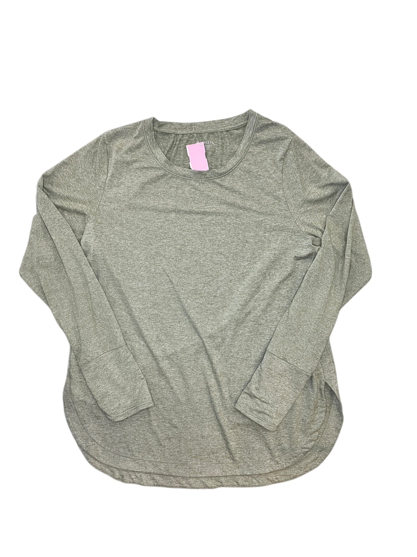 Athletic Top Ls Crewneck By Athleta In Green, Size:L