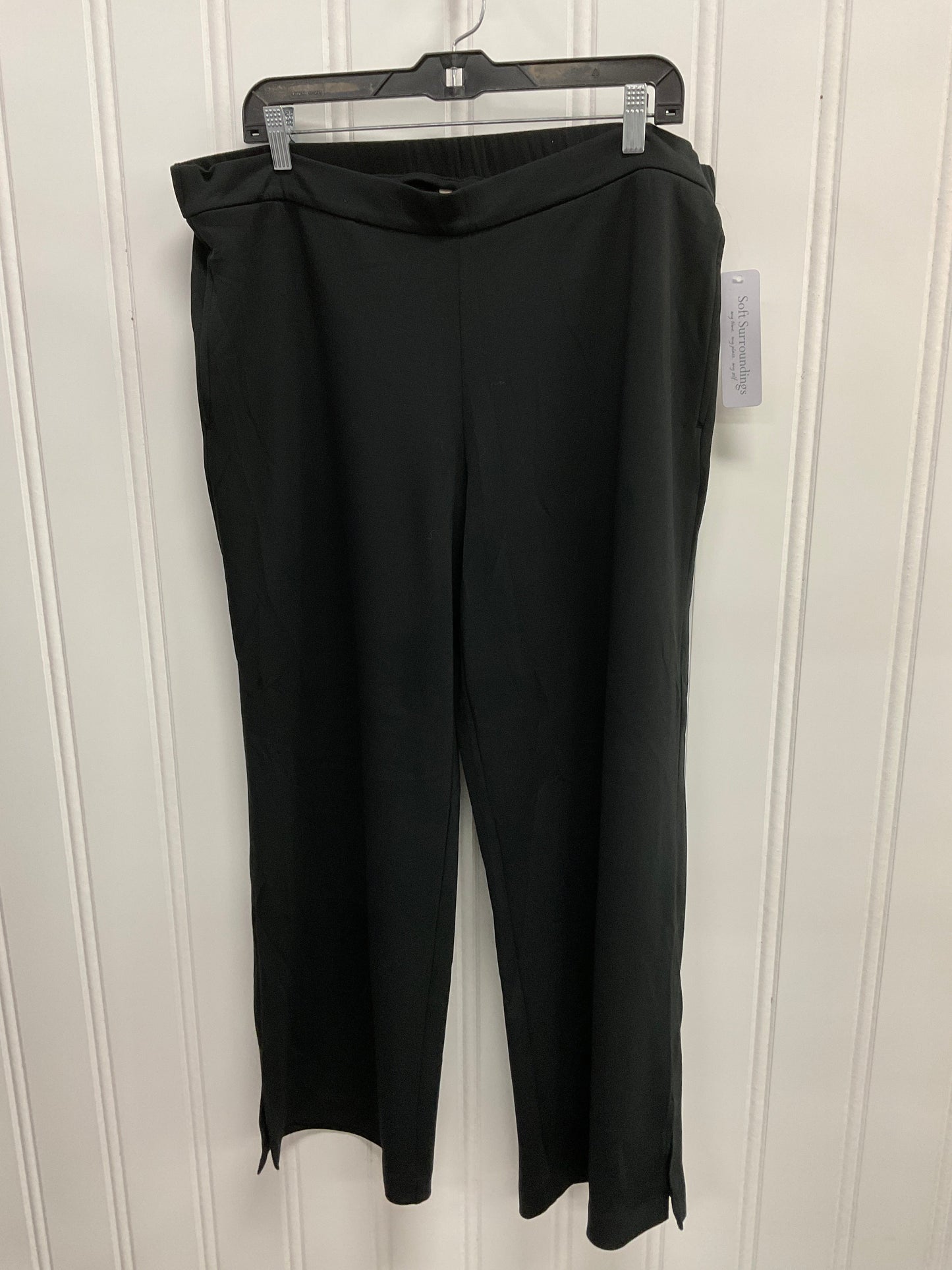 Pants Wide Leg By Soft Surroundings In Black, Size:1X