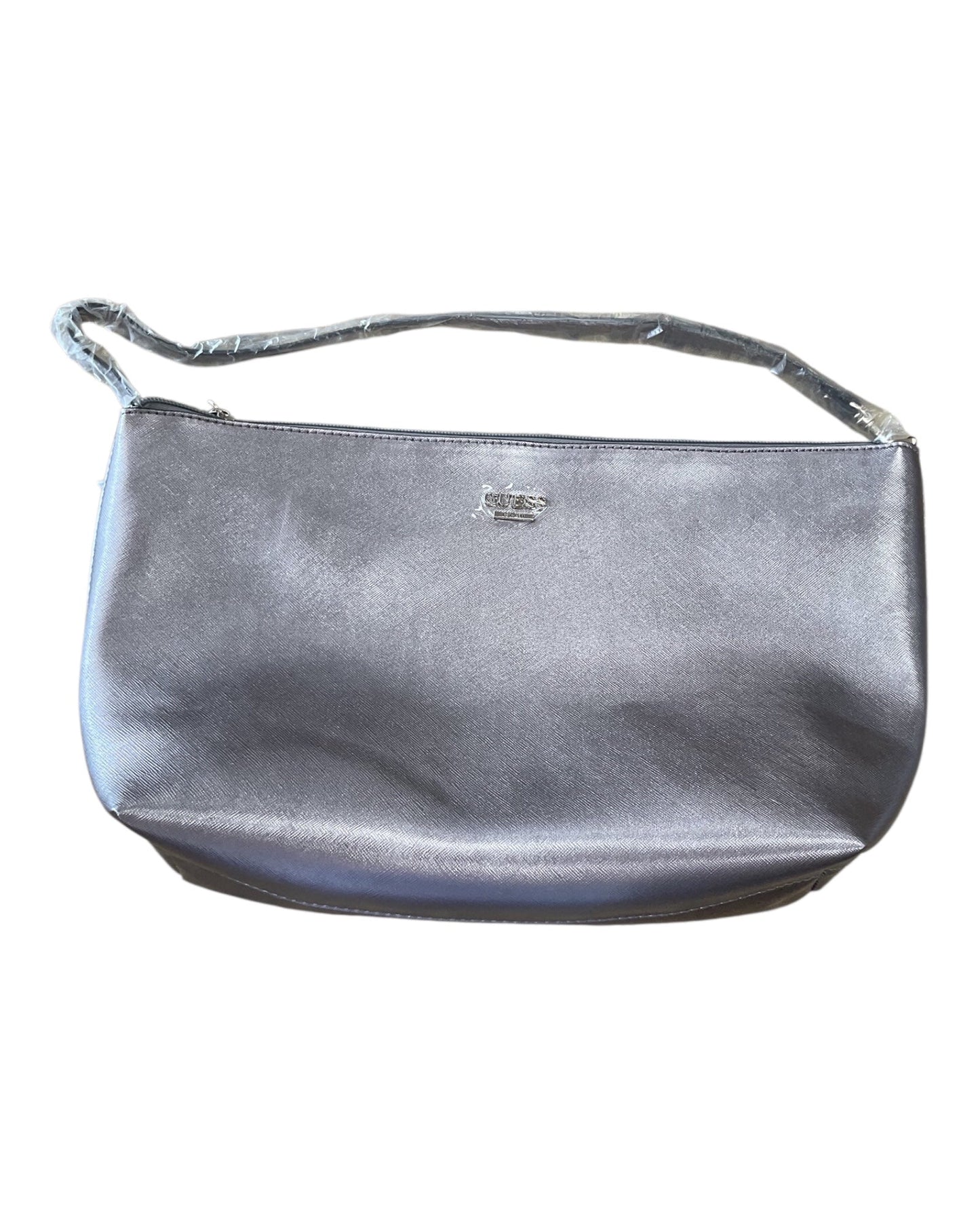 Handbag By Guess In Silver, Size:Medium