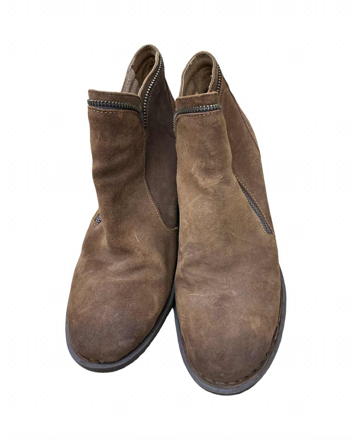 Boots Ankle Heels By Born In Tan, Size:10