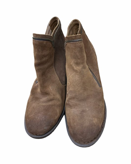 Boots Ankle Heels By Born In Tan, Size:10