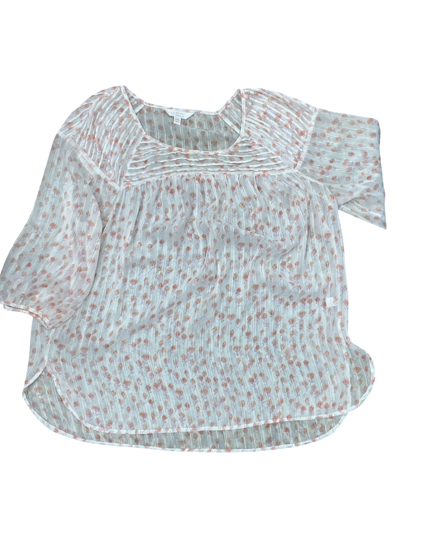 Top Ss By Lc Lauren Conrad In Pink, Size:1X