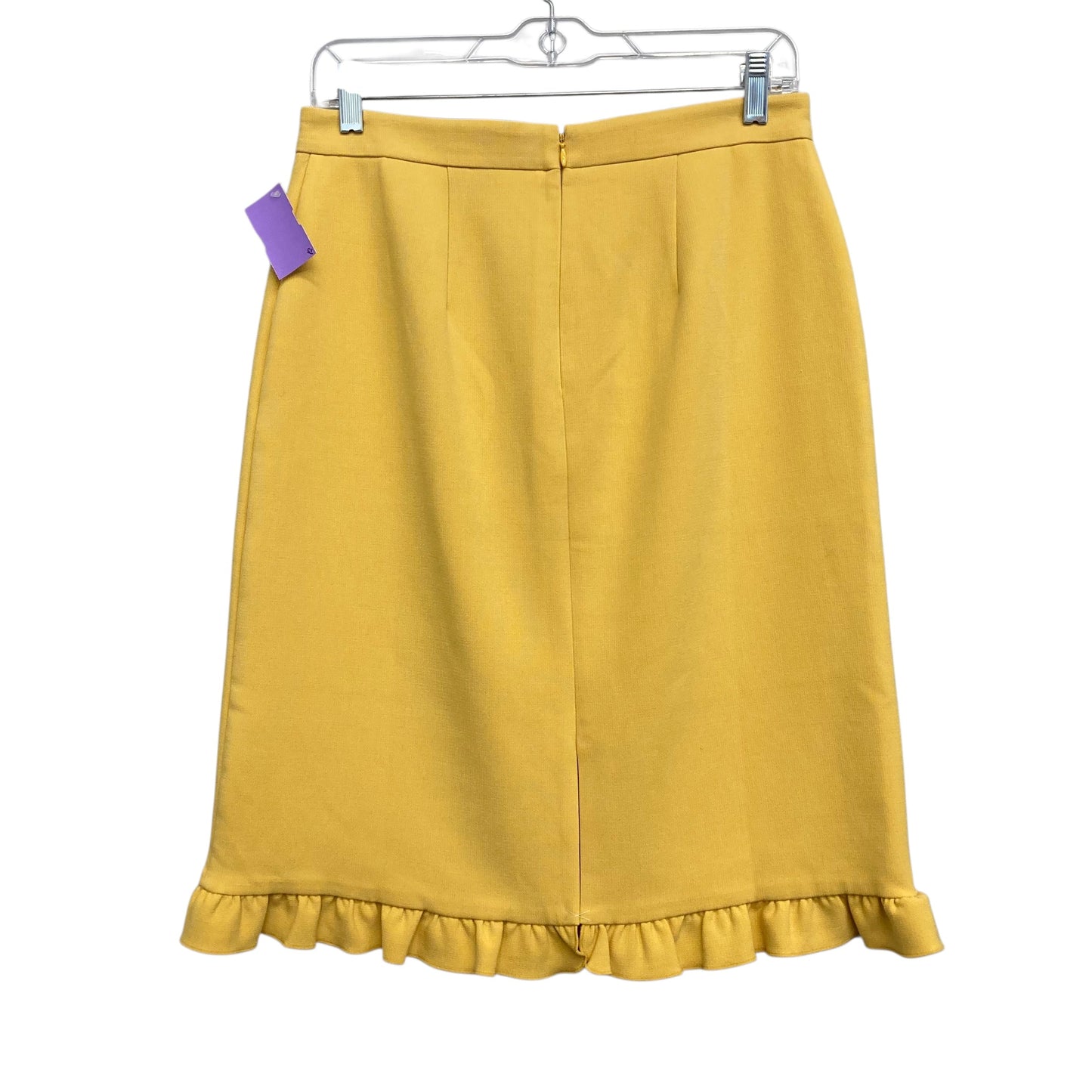 Skirt Midi By Ann Taylor In Yellow, Size:4