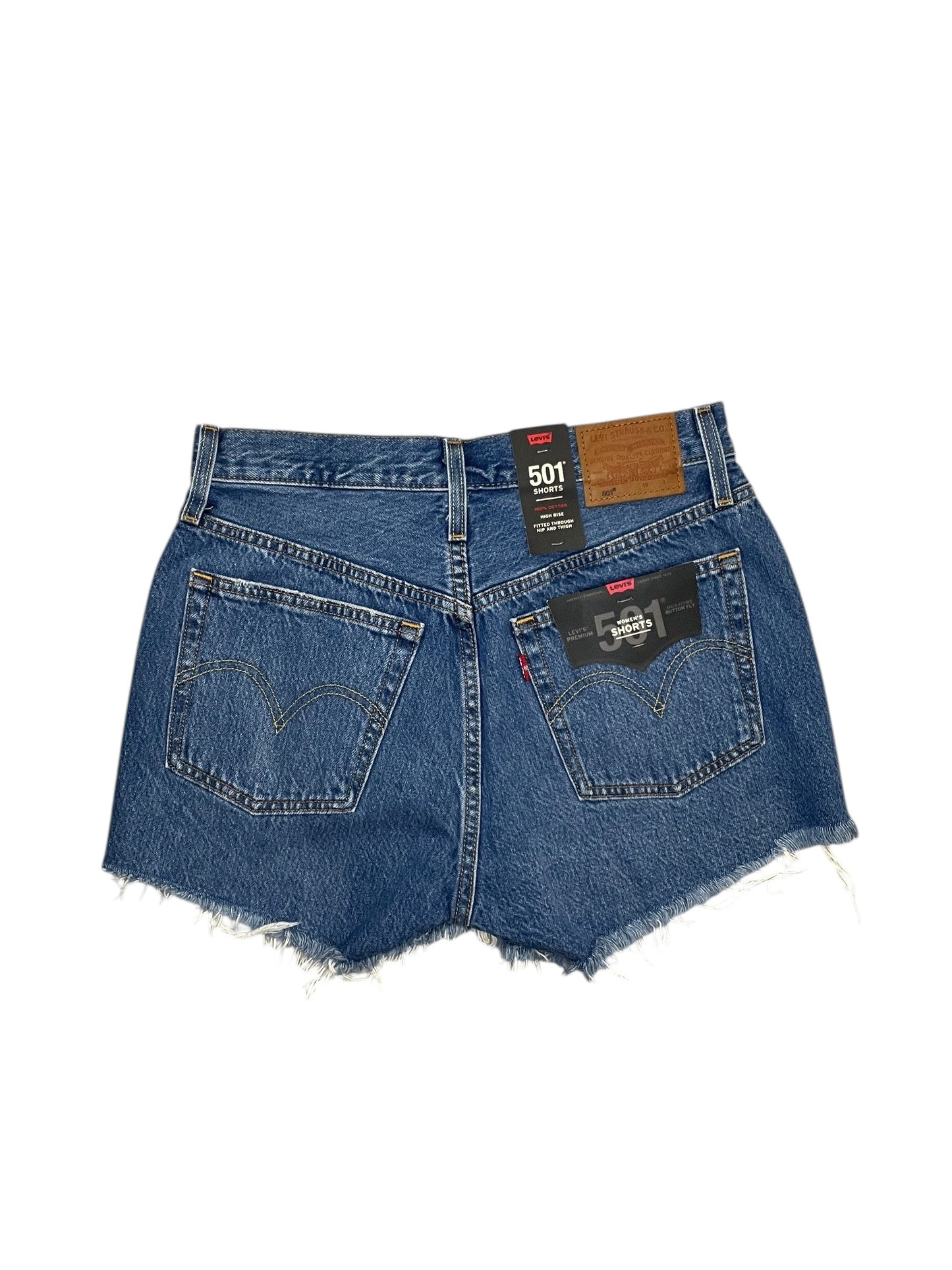 Shorts By Levis In Blue Denim, Size:S
