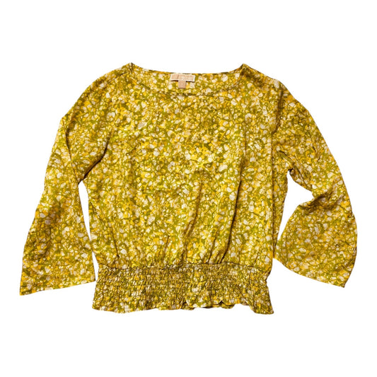 Top Ls By Michael By Michael Kors In Green & Yellow, Size:Xl