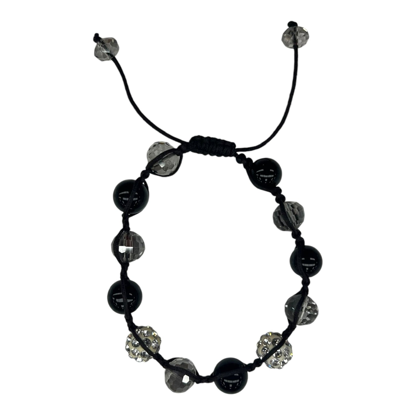 BLACK BRACELET BEADED by CMF