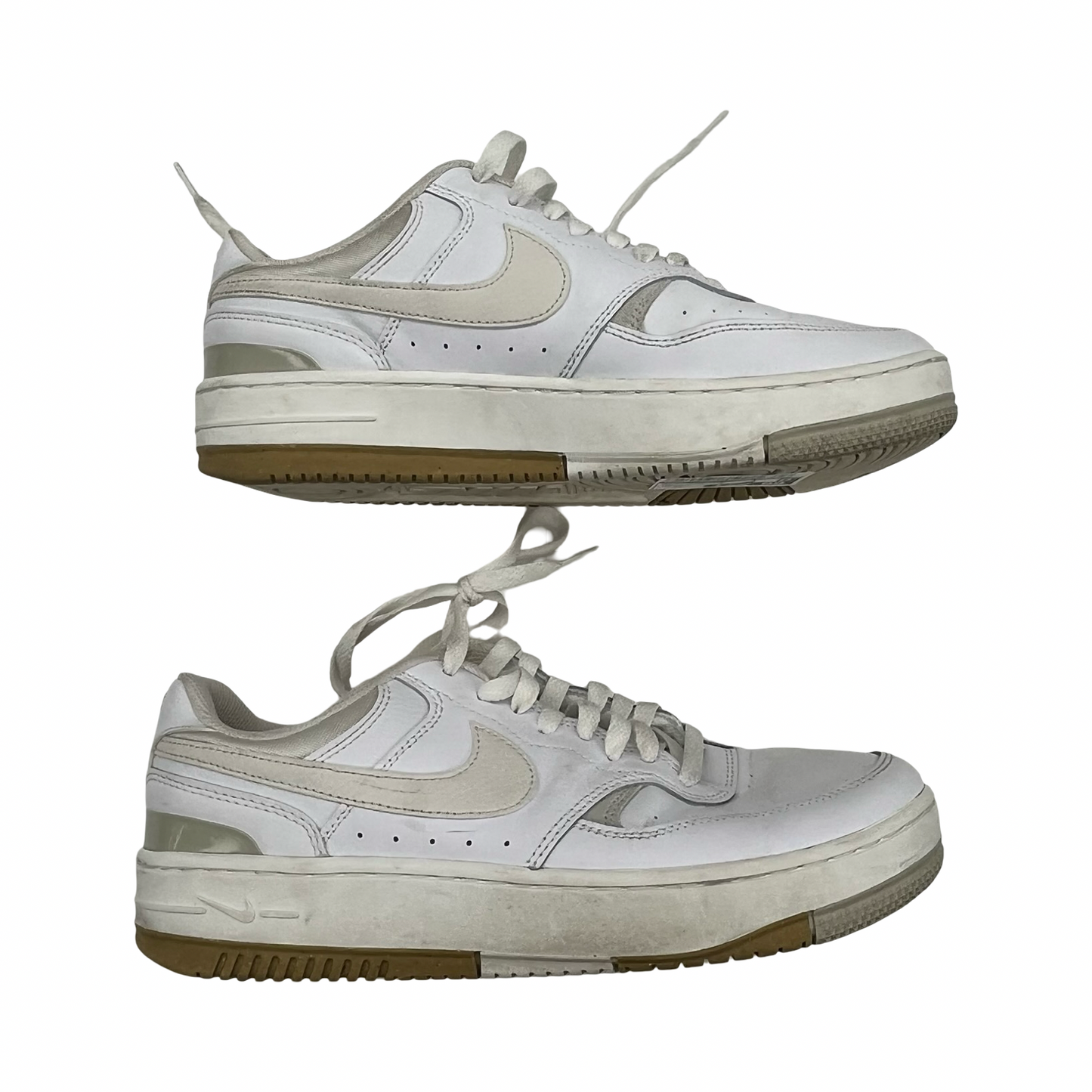 Shoes Sneakers By Nike In Tan & White, Size:10