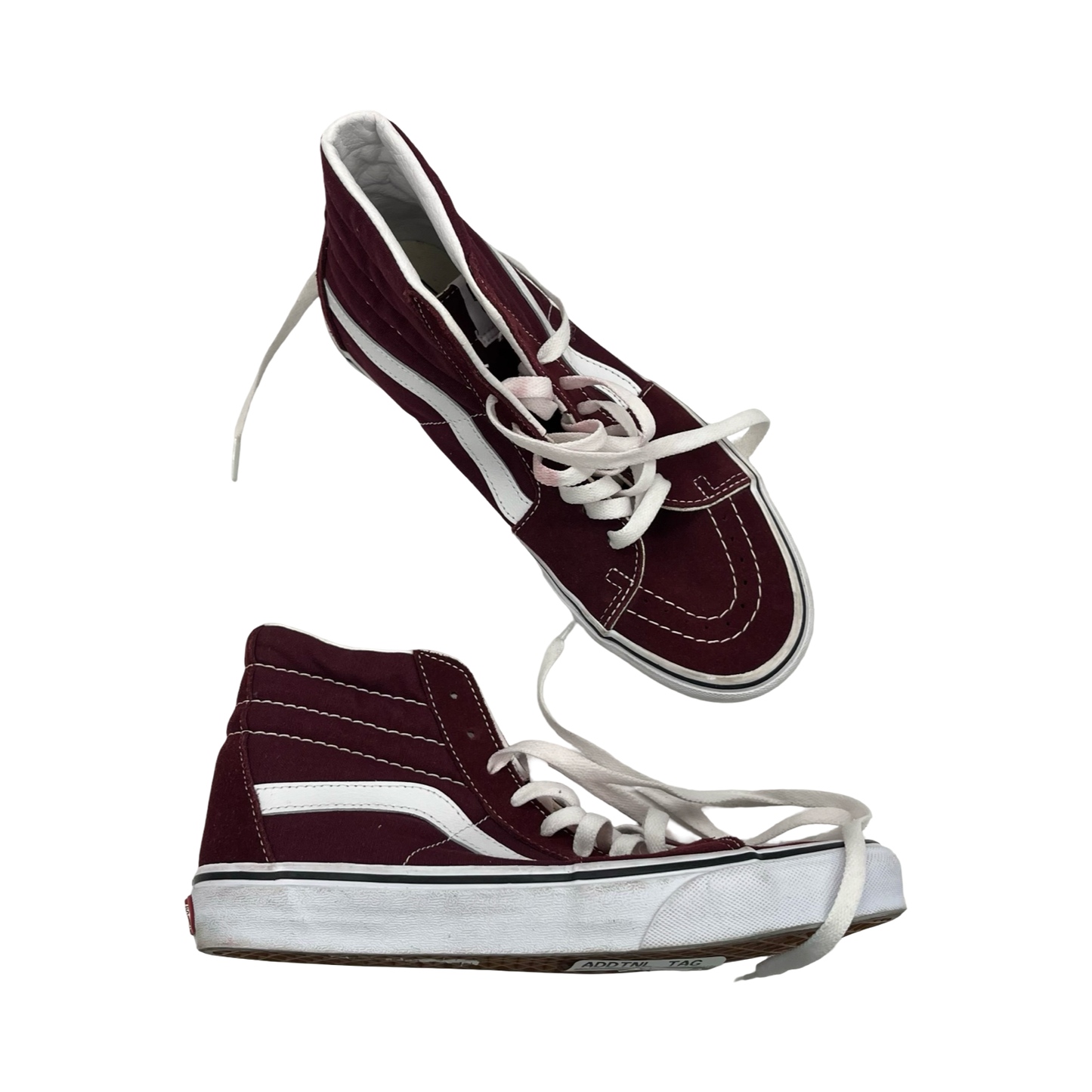 Shoes Sneakers By Vans In Maroon, Size:9