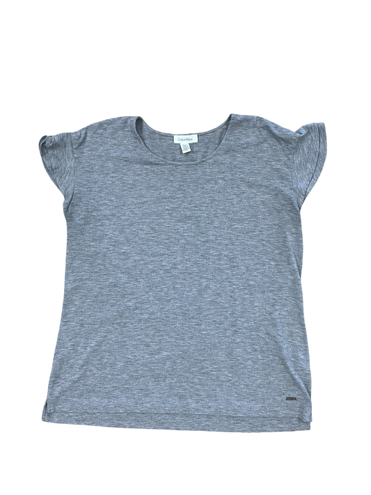 Top Ss By Calvin Klein In Grey, Size:L
