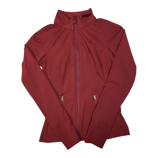 Athletic Jacket By Avia In Red, Size:Xs