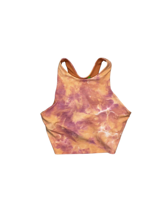 Athletic Bra By Athleta In Orange & Pink, Size:M