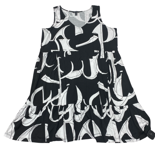 Dress Casual Midi By Tribal In Black & White, Size:Xl