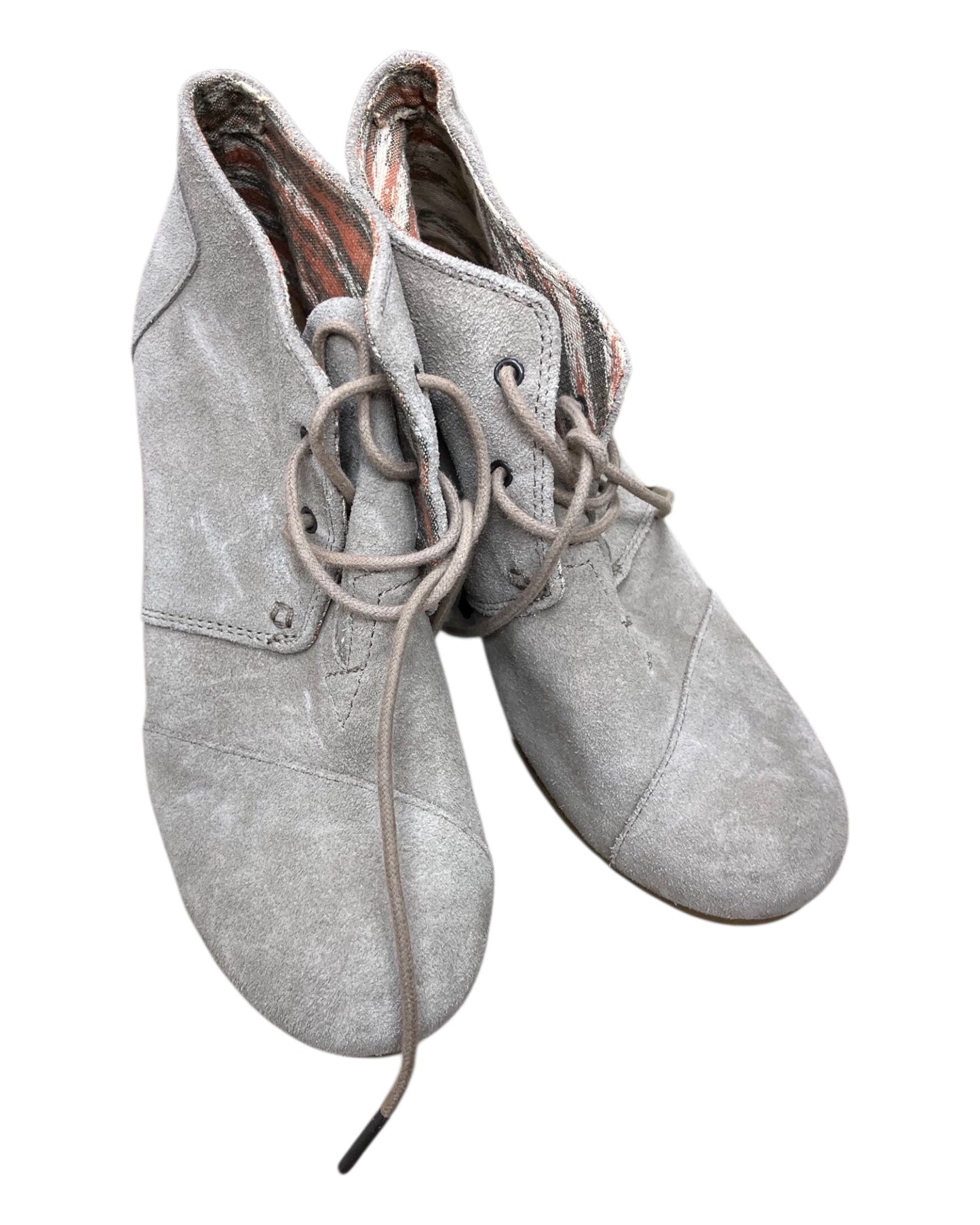 Boots Ankle Heels By Toms In Tan, Size:9