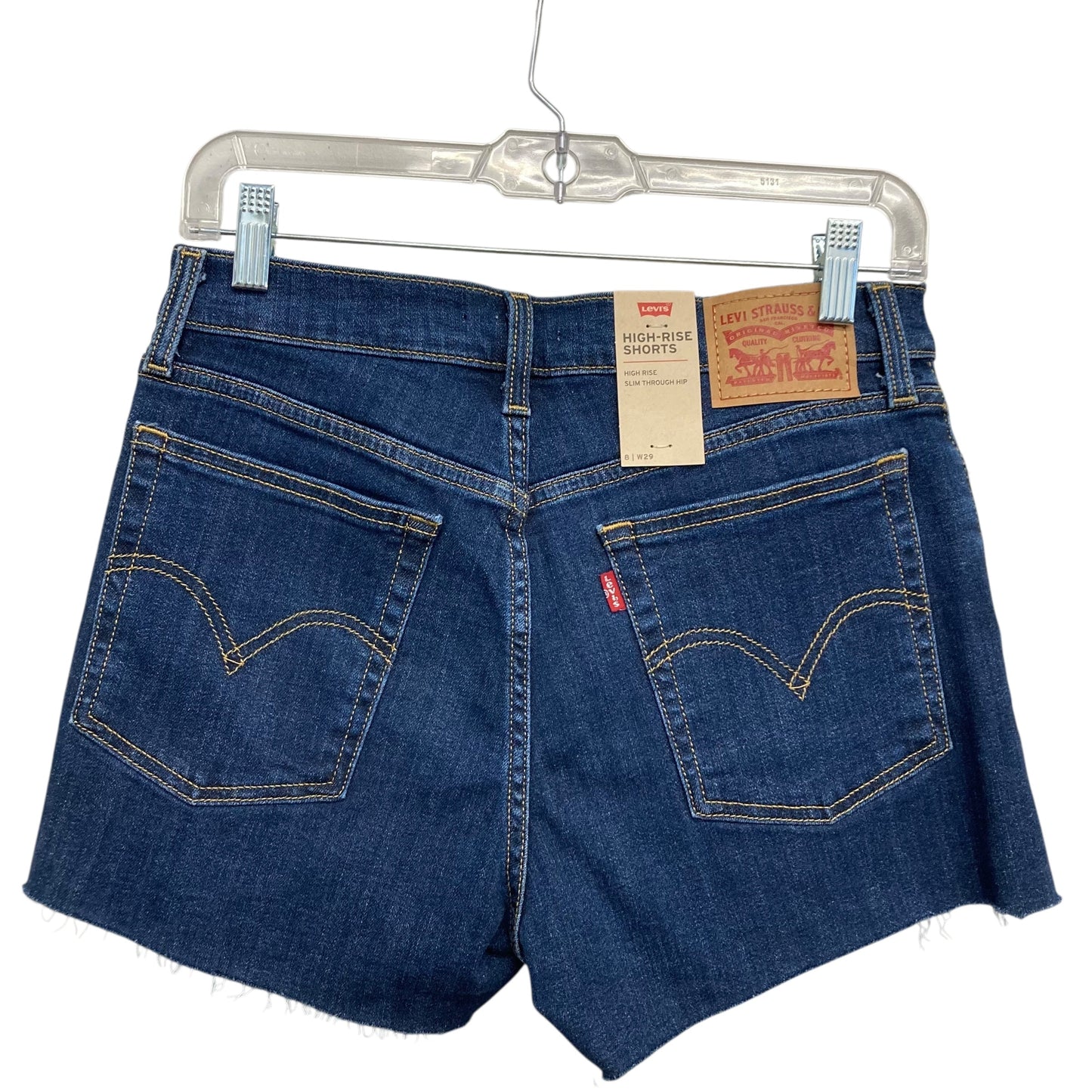 Shorts By Levis In Blue Denim, Size:8