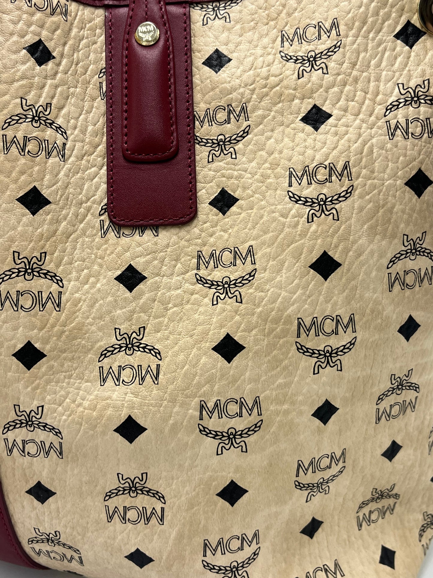 MCM Liz Shopper Luxury Designer Tote w/ Pouchette
