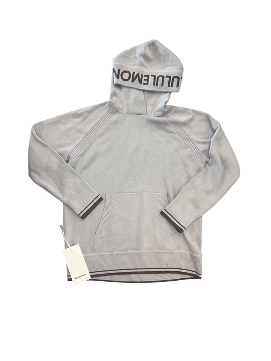 Sweatshirt Hoodie By Lululemon In Grey, Size:M
