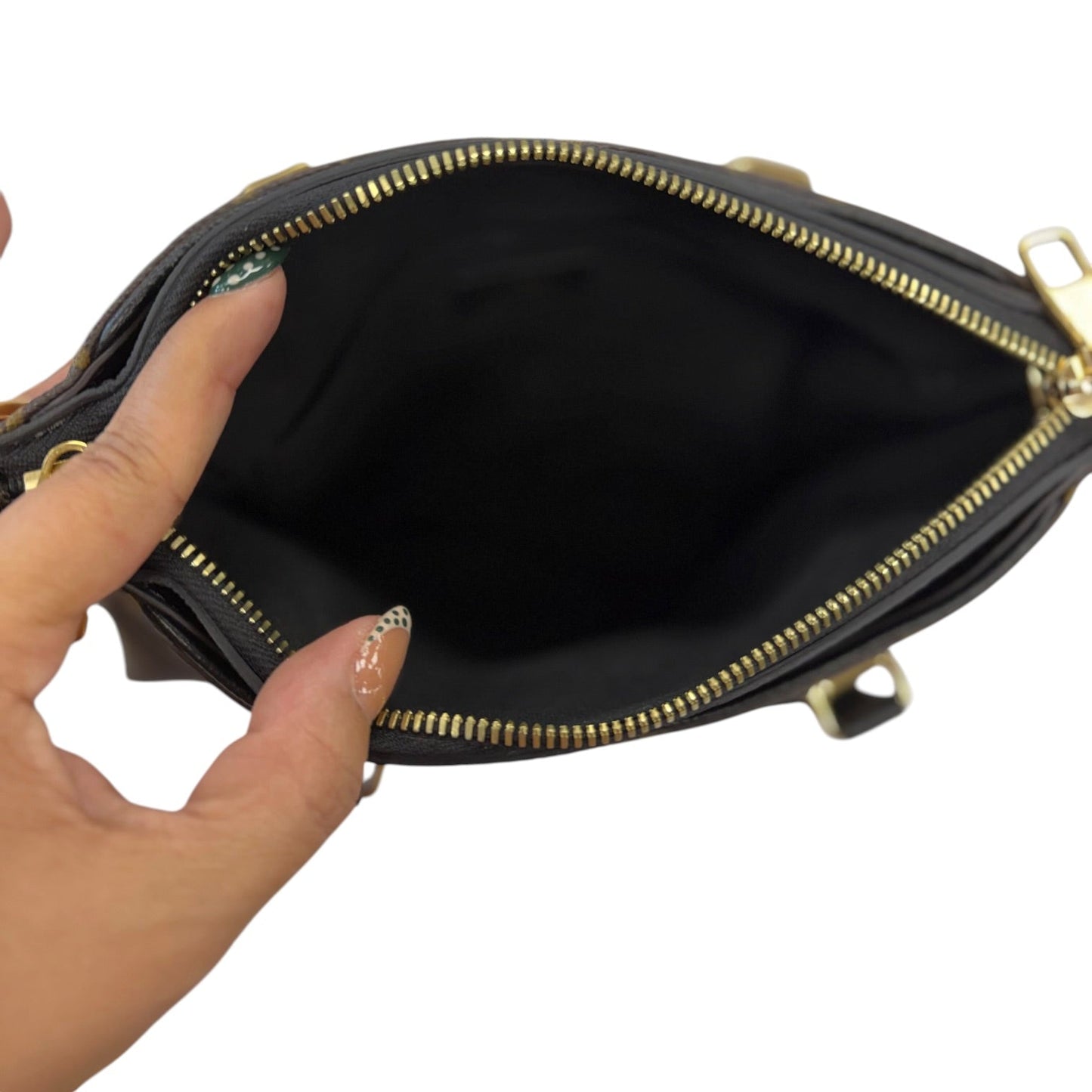 Handbag Luxury Designer By Louis Vuitton In Black, Size:Small