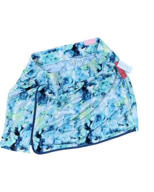 Athletic Skort By Livi Active In Blue & Green, Size:1X