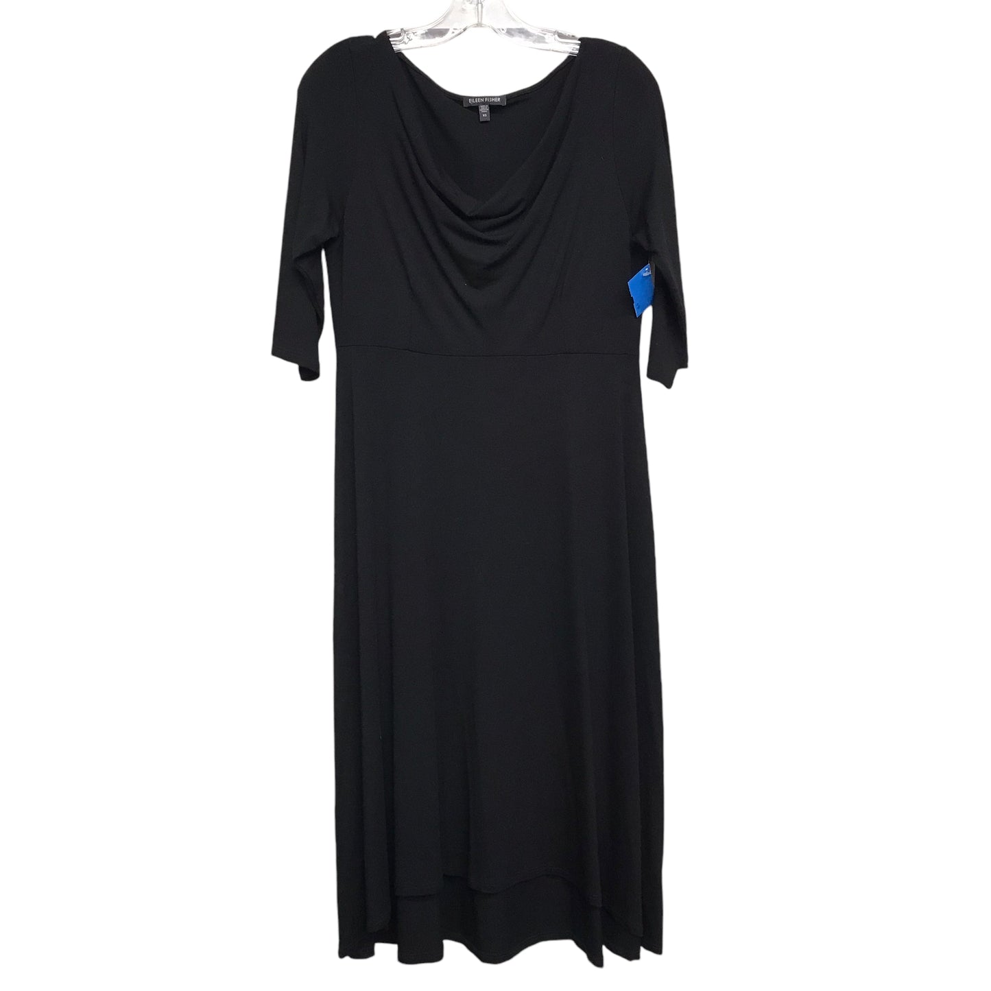 Dress Party Midi By Eileen Fisher In Black, Size:Xs