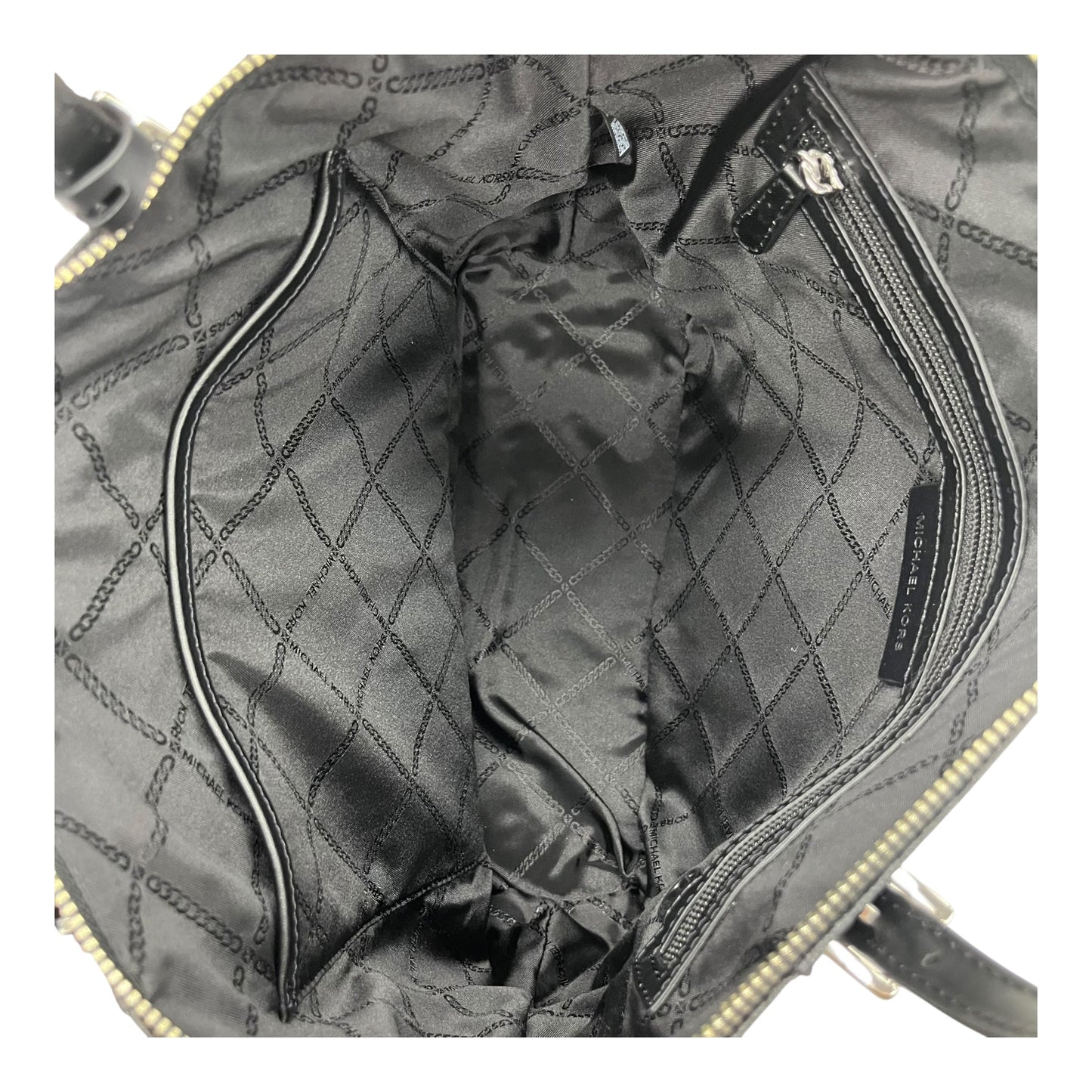 Tote Designer By Michael Kors In Black & Grey, Size:Medium