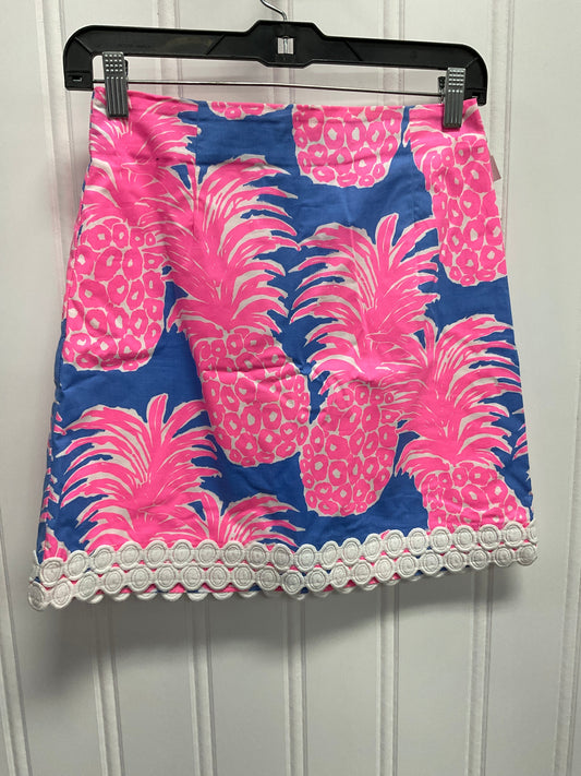 Skirt Designer By Lilly Pulitzer In Blue & Pink, Size:Xxs