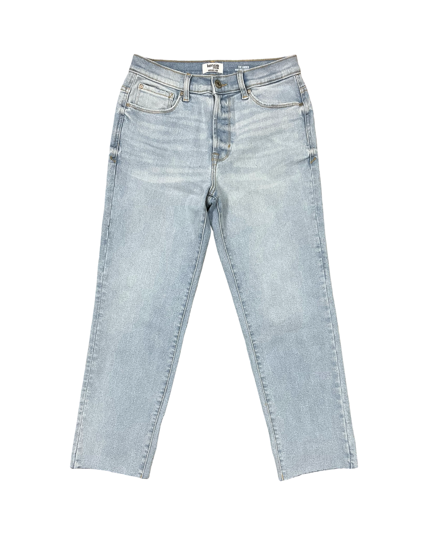 Jeans Straight By Kensie In Blue Denim, Size:6