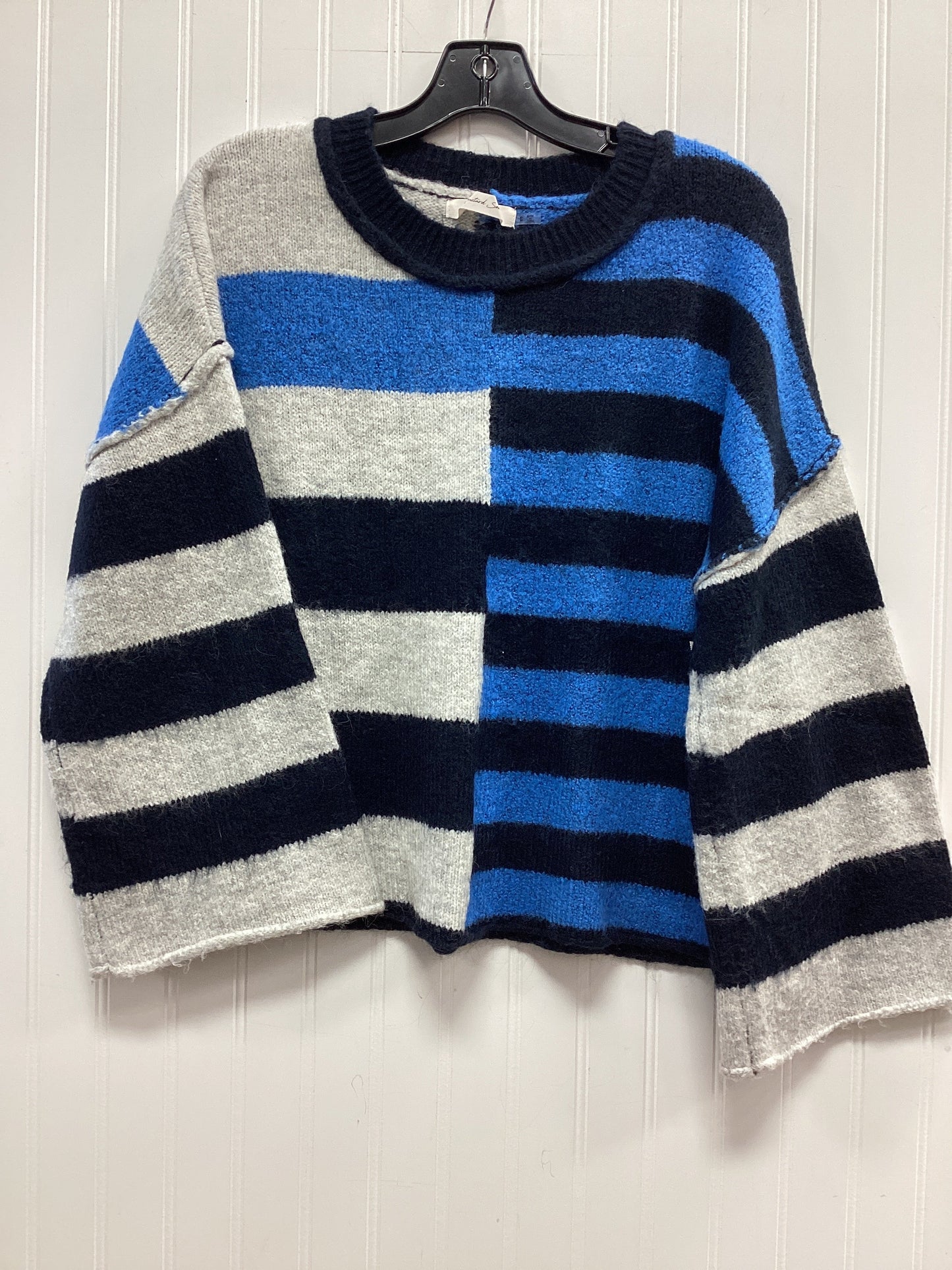 Sweater By Mustard Seed In Blue & Grey, Size:S
