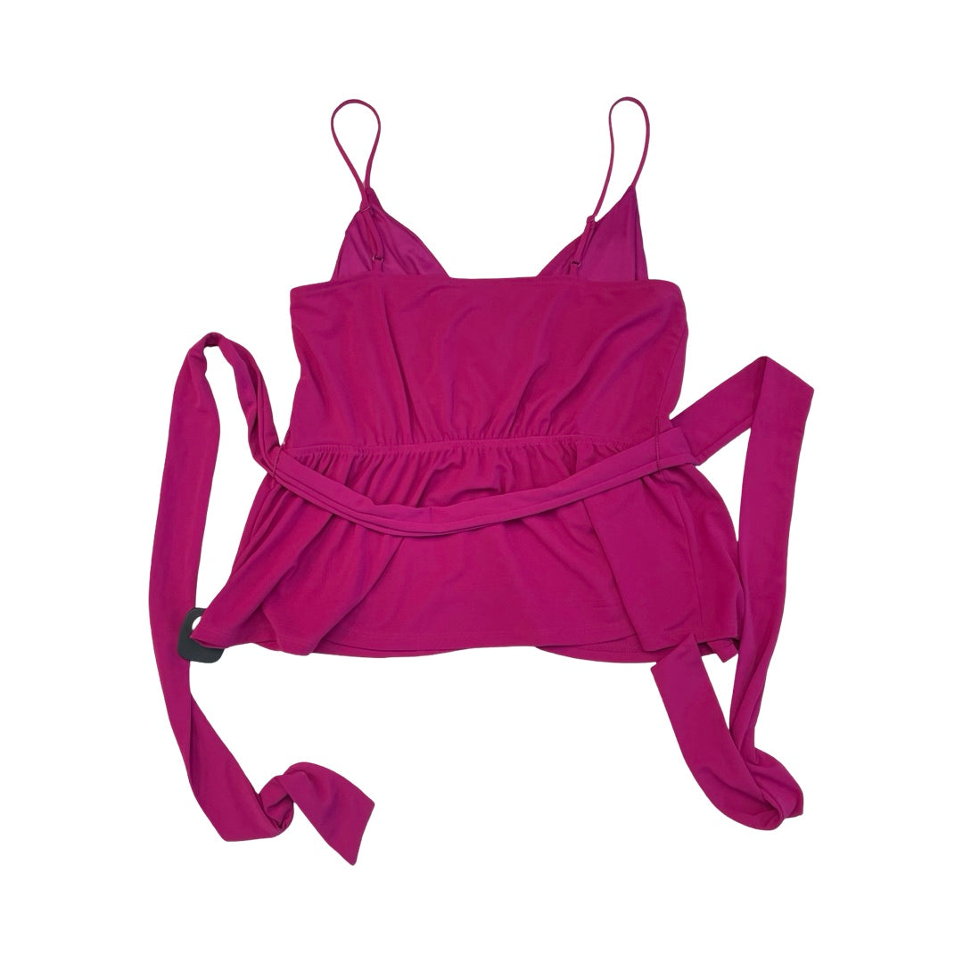 Top Sleeveless By Express In Purple, Size:L