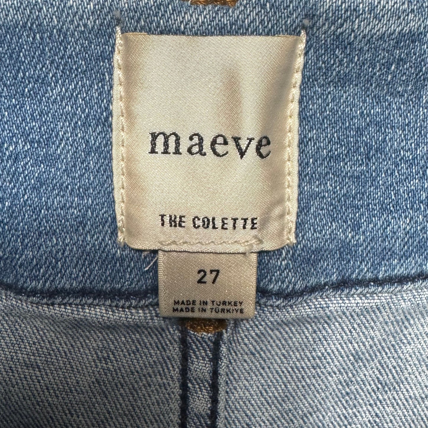 The Colette High-Rise Wide Leg Jeans By Maeve In Blue Denim, Size: 4/27
