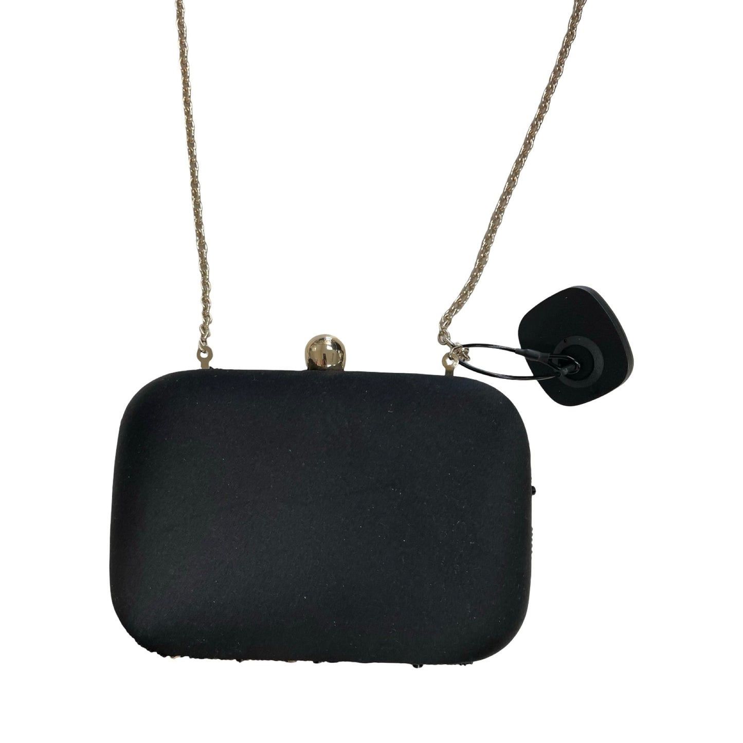 Handbag By Inc In Black & Gold, Size:Small
