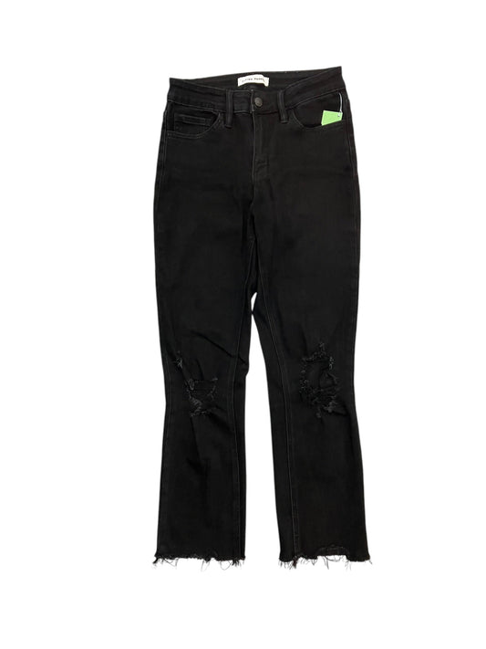 Jeans Boot Cut By Flying Monkey In Black Denim, Size:2