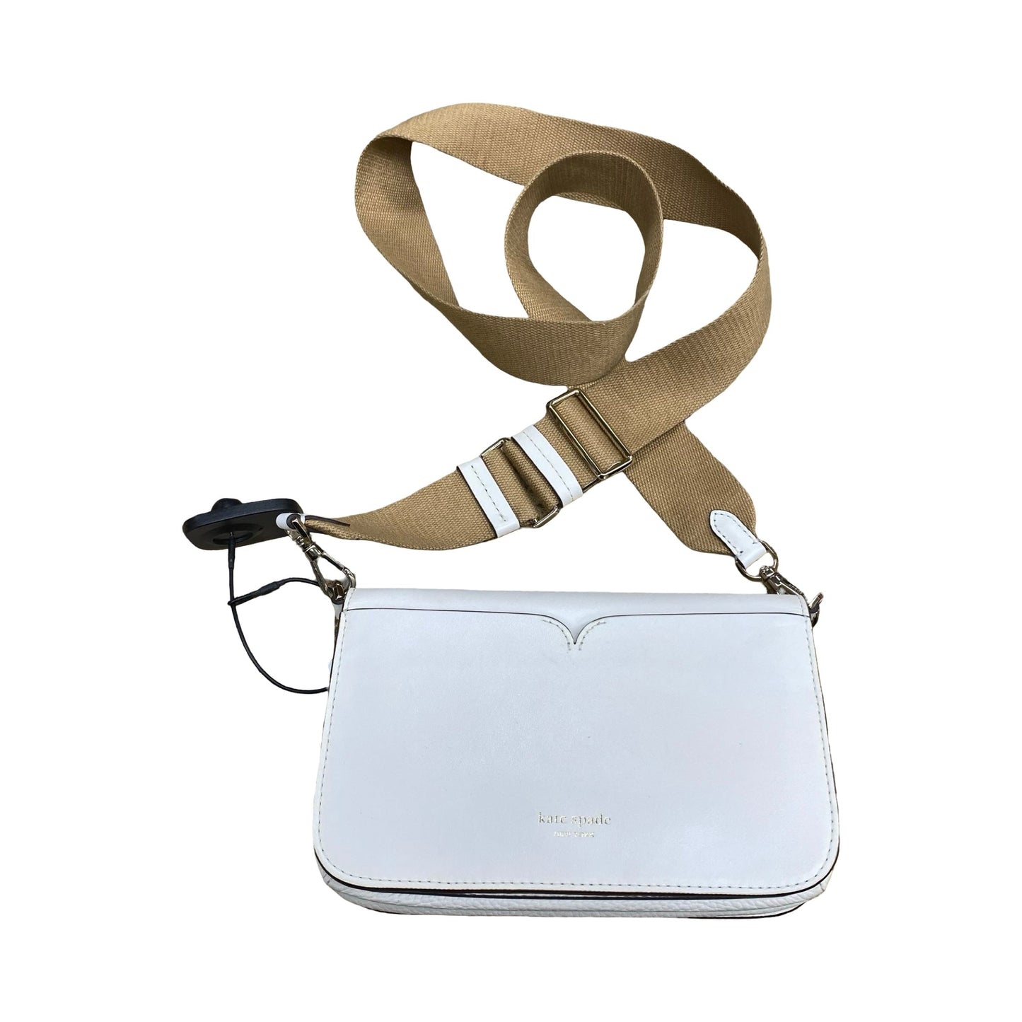 Handbag Designer By Kate Spade In White, Size:Small