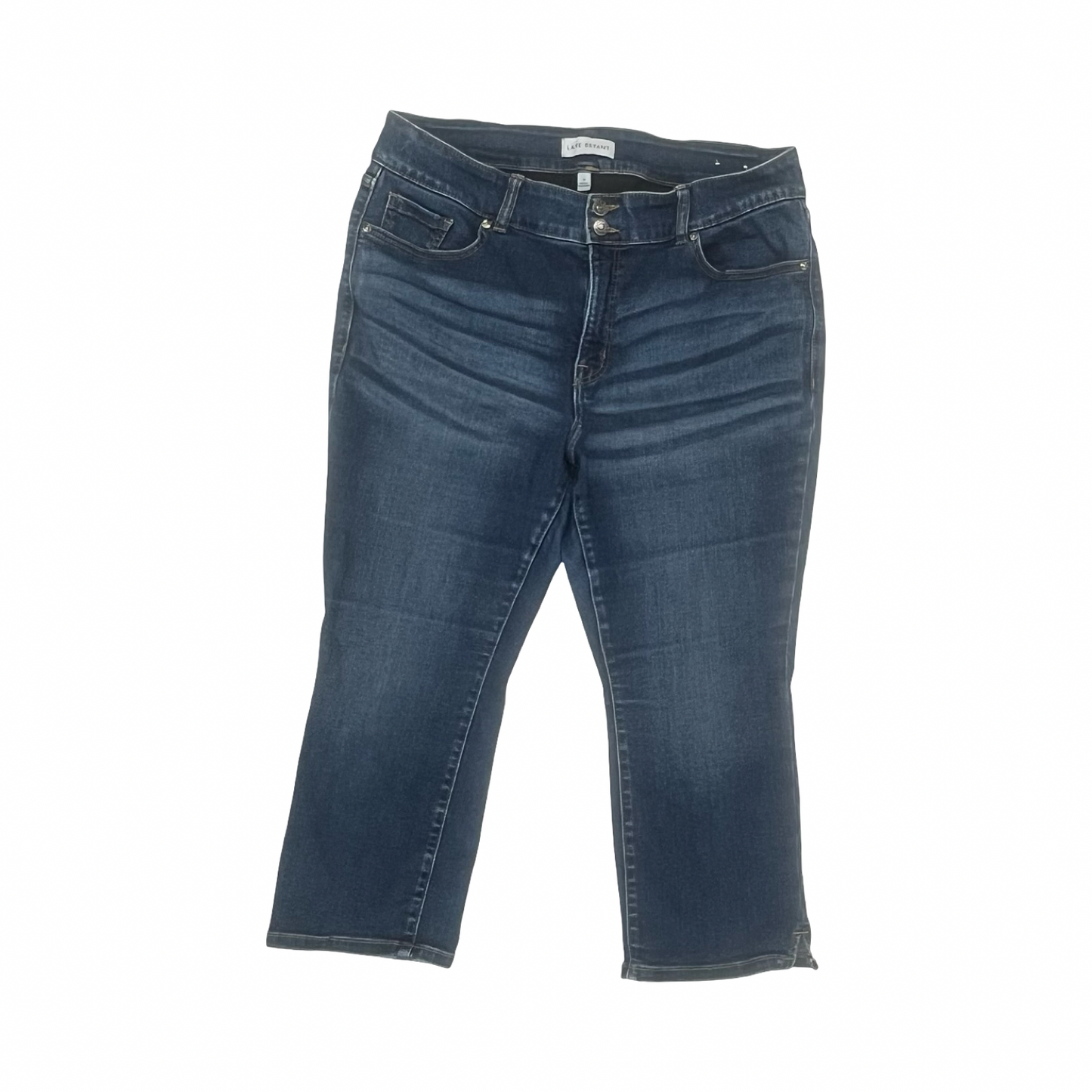 Jeans Cropped By Lane Bryant In Blue Denim, Size:18