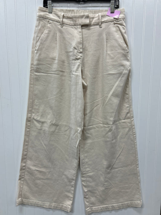 Pants Wide Leg By American Eagle In Cream, Size:8