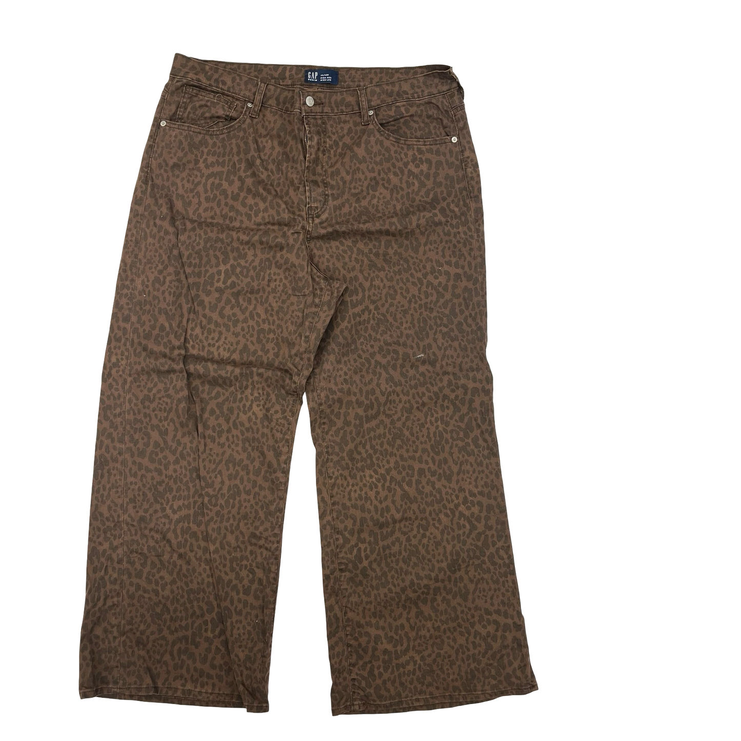 Jeans Wide Leg By Gap In Animal Print, Size:20