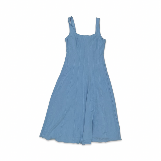 Dress Casual Midi By Loft In Blue, Size:6