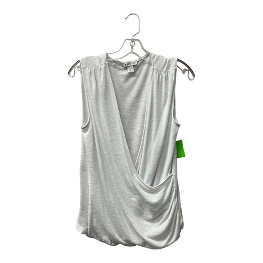 Top Sleeveless By Athleta In White, Size:M