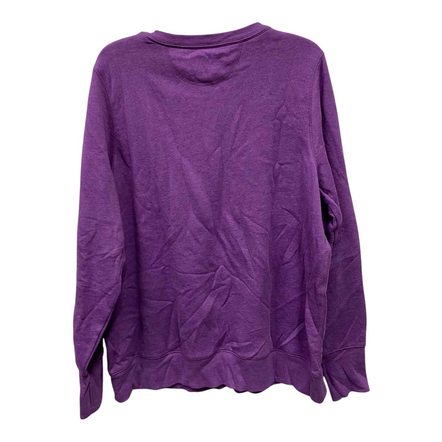 Athletic Sweatshirt Crewneck By Tek Gear In Purple, Size:2X