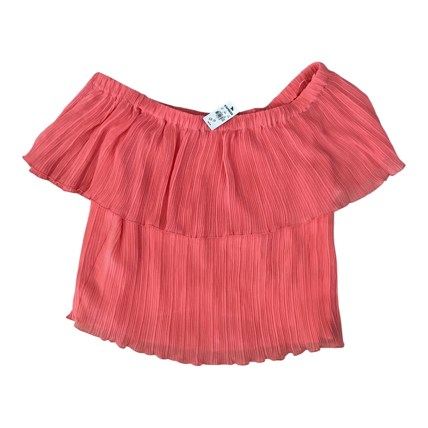 Top Sleeveless By Express In Coral, Size:Xl