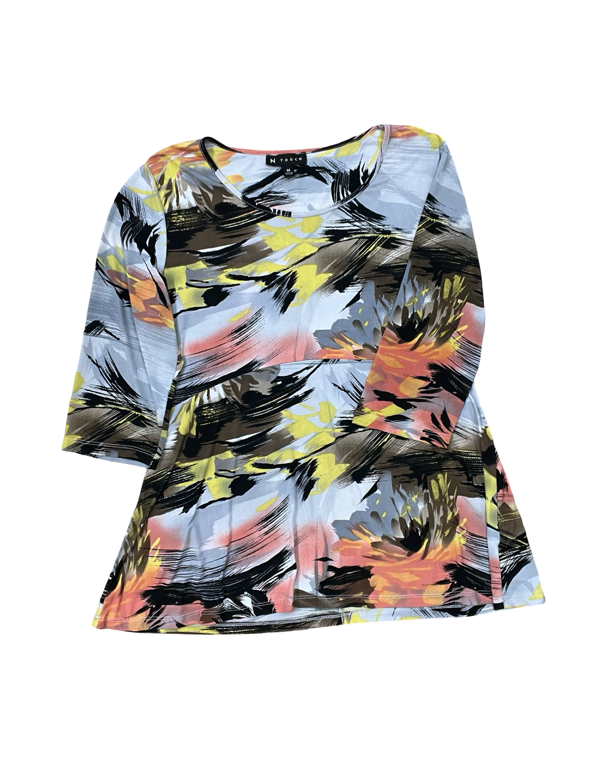 Top Ls By N Touch In Grey, Size:M